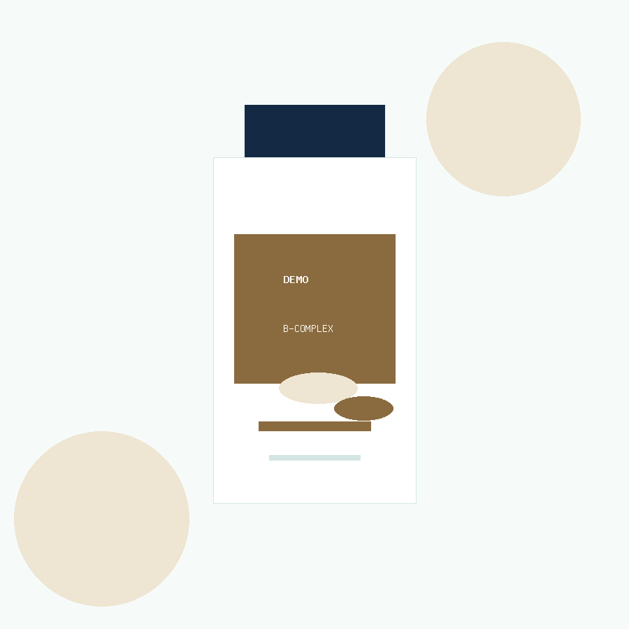 Демо опаковка на продукта B-Complex Plain