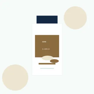 Демо опаковка на продукта B-Complex Plain