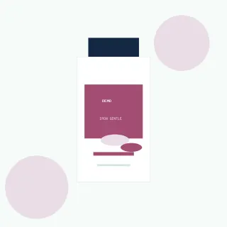 Демо опаковка на продукта Iron Gentle Bisglycinate